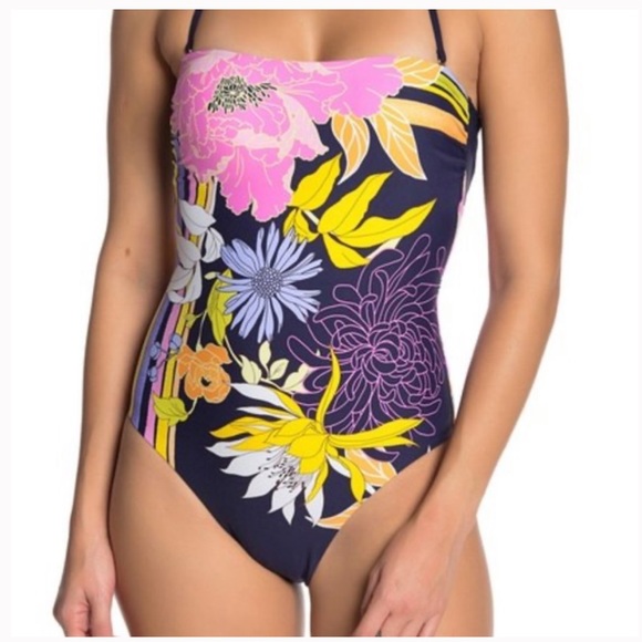 SALE⬇️⬇️‼️‼️NWT Bal Harbour Bandeau 1Pc Swimsuit - Picture 5 of 11